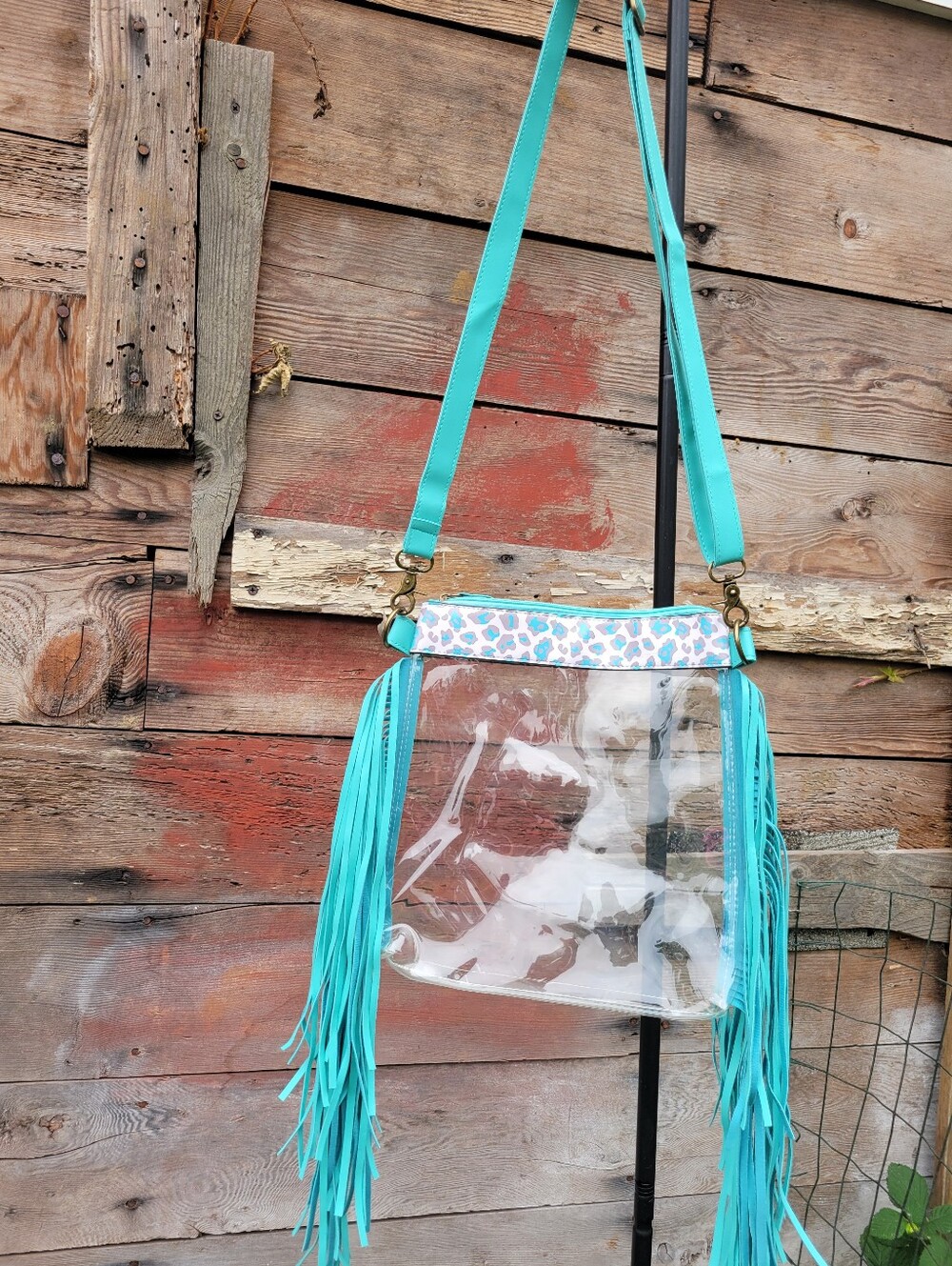 Clear Fringe Purse
